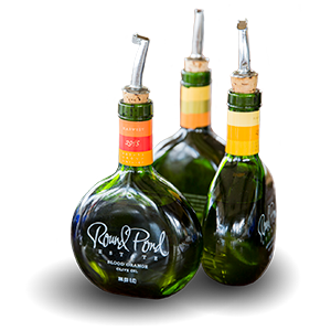 Round Pond olive oil bottles
